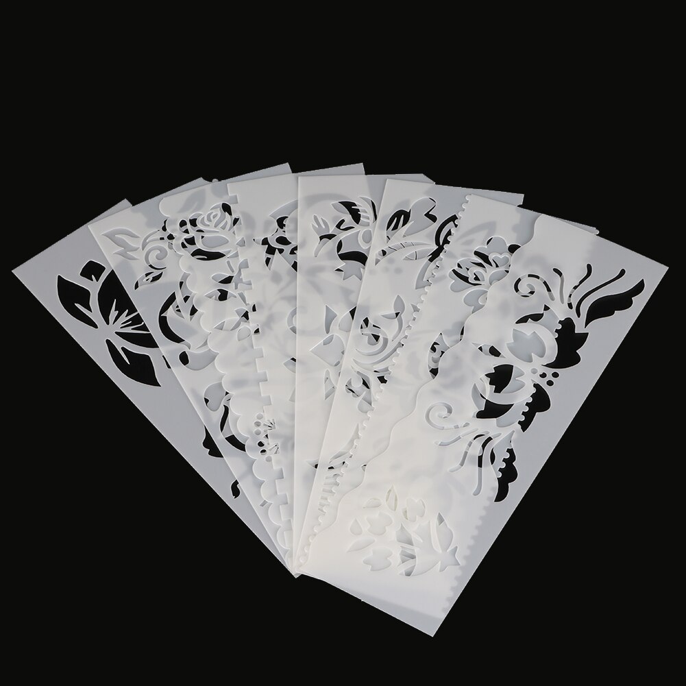 Flower Shaped Painting Template DIY Craft Layering Stencils Painting Scrapbooking Stamping Embossing Album Paper Template 8Pcs