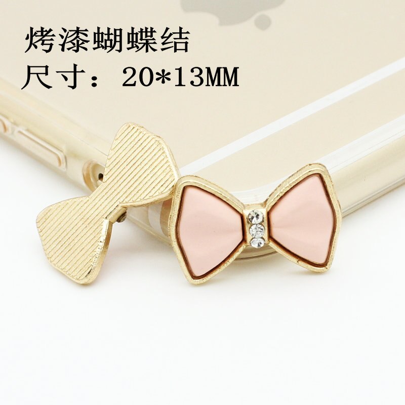 Diamond Painted Bow Tie Pendant Mobile phone case DIY Material Accessories for phone decoration stickers universal: 5