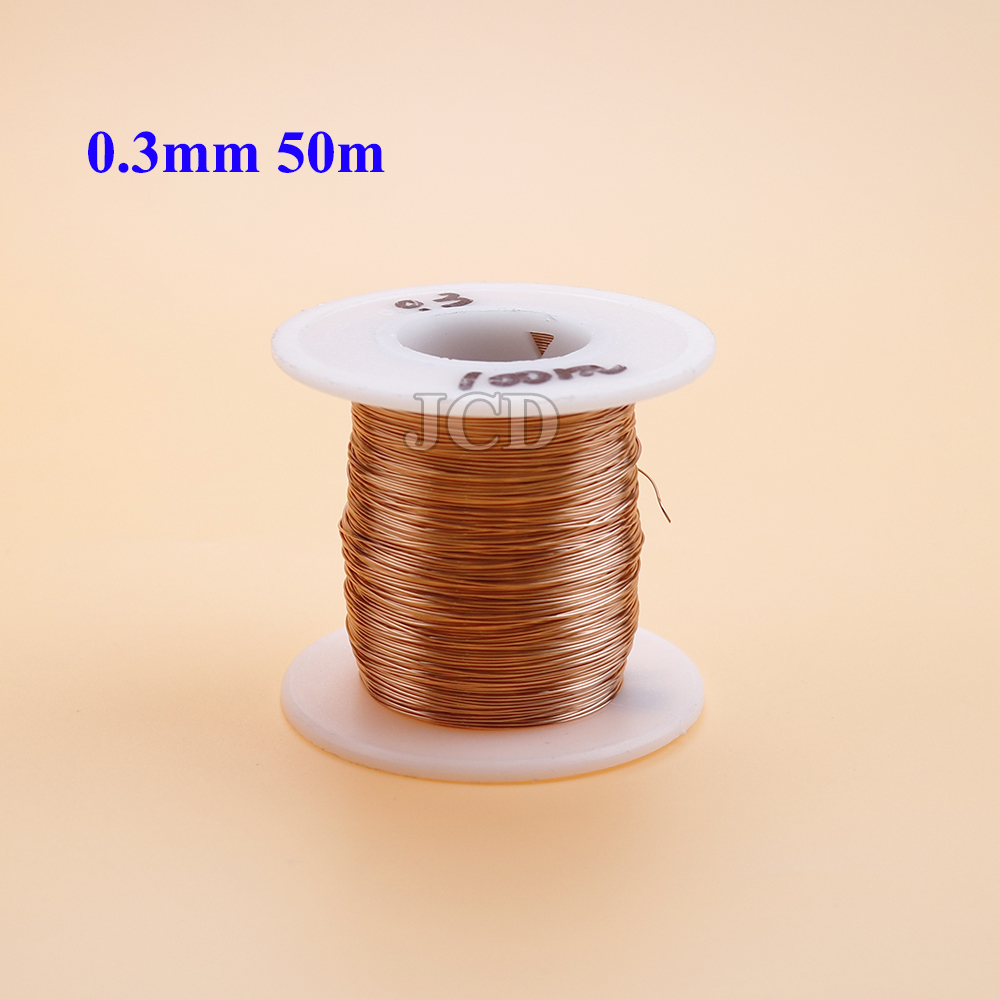 10m/50m/100m enameled copper wire enameled wire electromagnetic coil winding wire manufacturing electromagnet copper wire: black