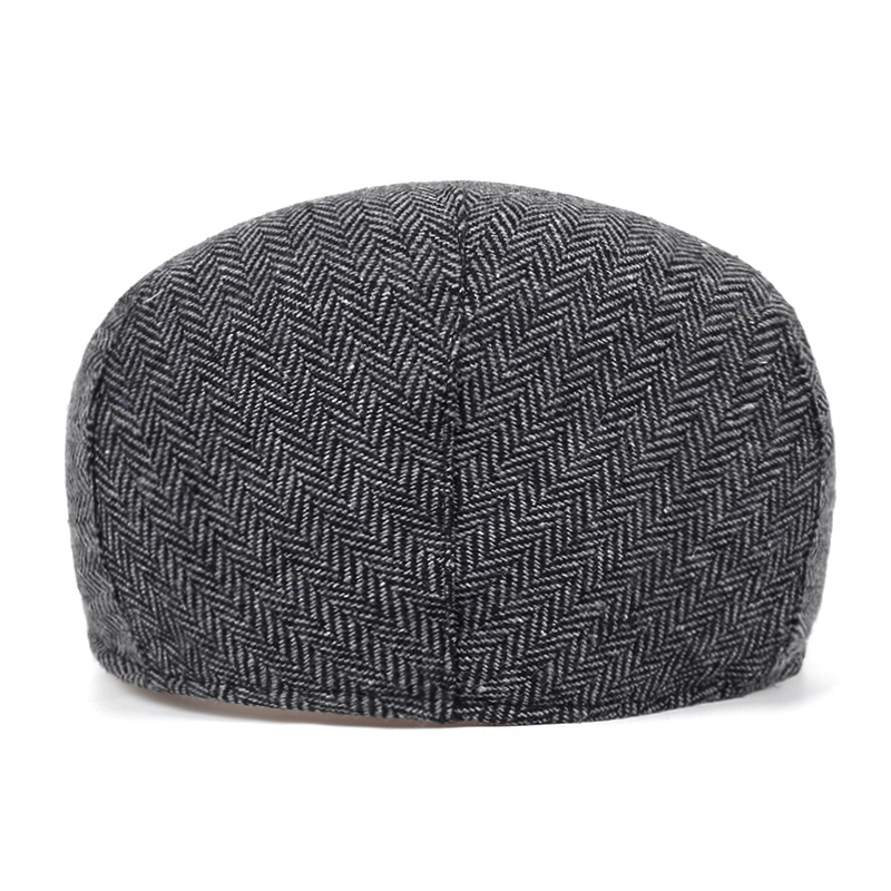 Karaktergitter stil baret hatte udendørs vindtæt kold hat mænds og kvinders universelle kasket bomuld varme kasketter