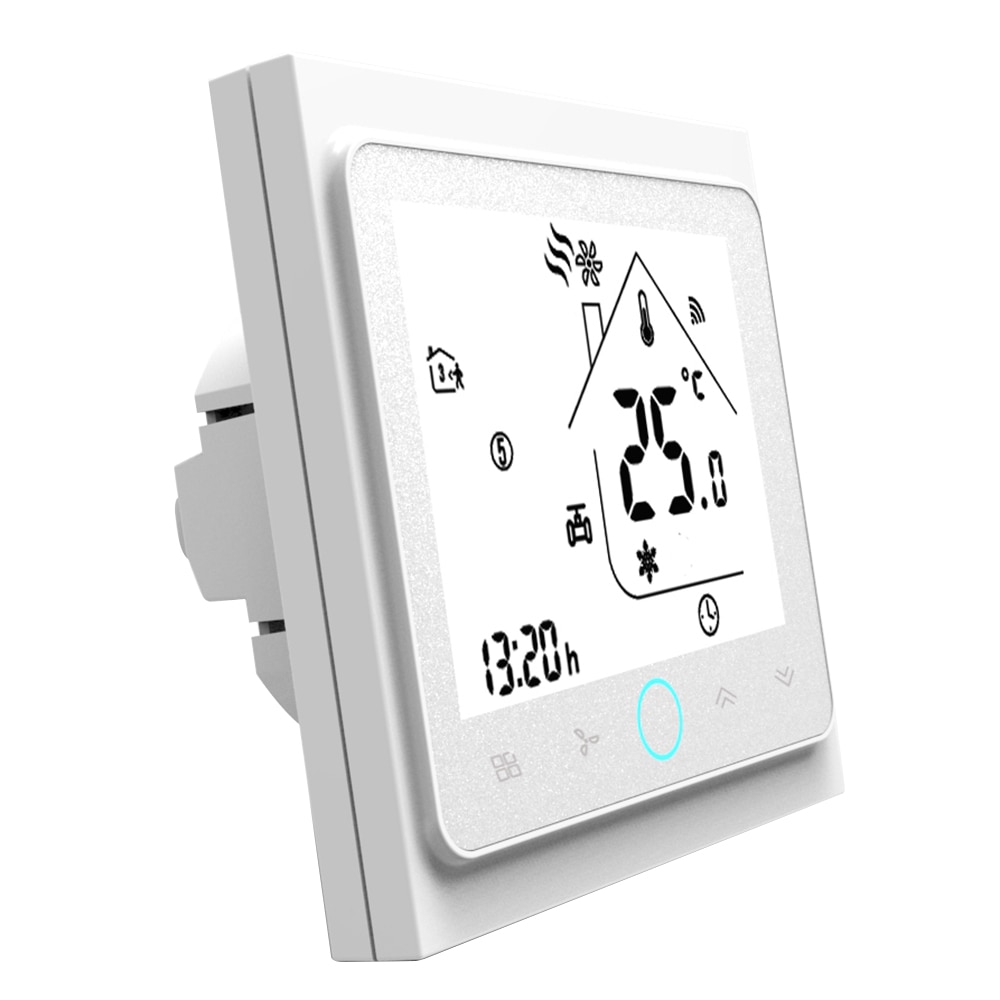WiFi Smart Thermostat Two /Four Pipe Voice Intelligent Room Thermostat Programmable Temperature Controller for Air Conditioner