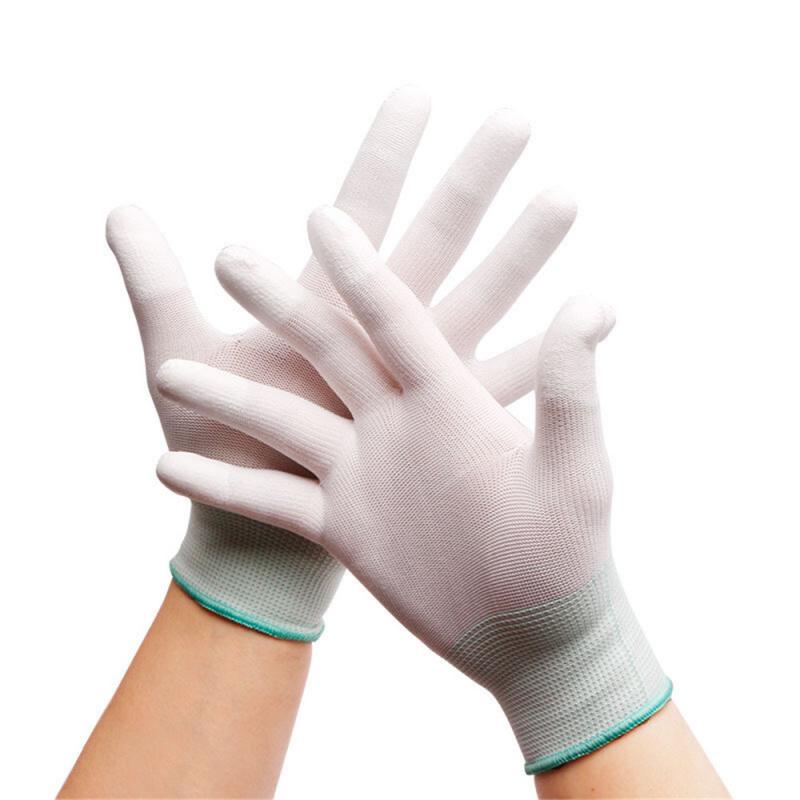 5 paar Antistatik-handschuhe Anti Statische ESD Elektronische Arbeits Handschuhe Pu Beschichtet Palm Beschichtete Finger PC Gleitschutz Für Finger Schutz