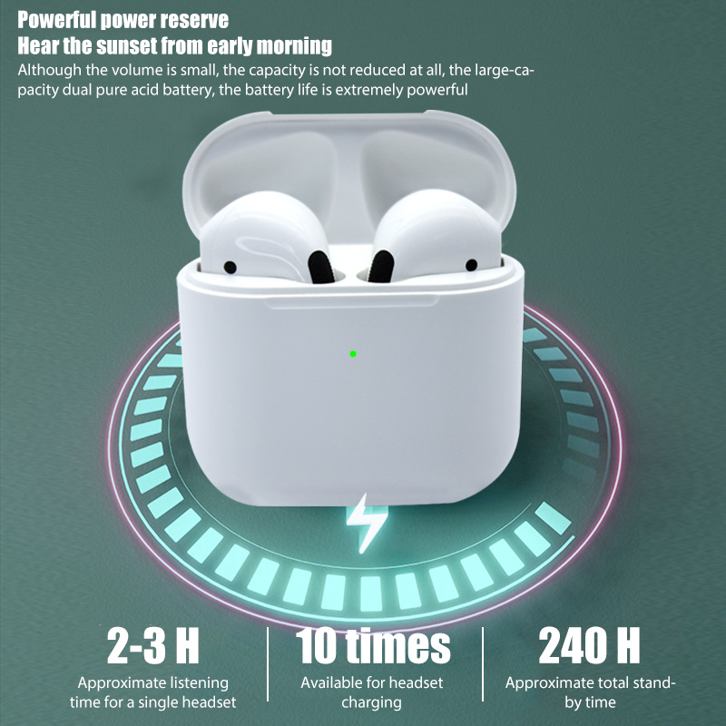 Pro 4 TWS Wireless Headphones Single Earphone Bluetooth-Compatible 5.0 Waterproof Headset With Mic For Xiaomi iPhone Pro4 Earbud
