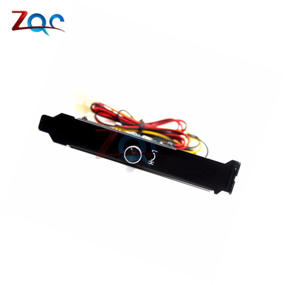 3 Channels PC Cooler Cooling Fan Speed Controller for CPU Case HDD VGA Fan with PCI Bracket Power by 12V Molex IDE 4pin