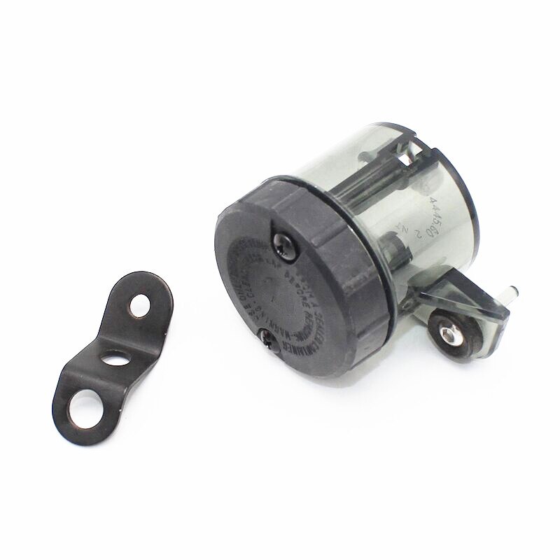 Depósito de freno delantero de motocicleta, botella de líquido de embrague, tanque de aceite de cilindro maestro para Honda, Yamaha, Suzuki, Kawasaki, Chopper, Bobber: smoke
