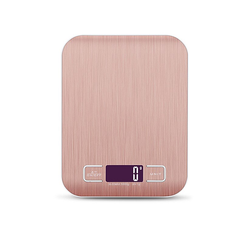 Touch Digital Kitchen Scale Electronic Food Scales Measuring Tools/ LCD Display & Stainless Steel Platform: Rose gold