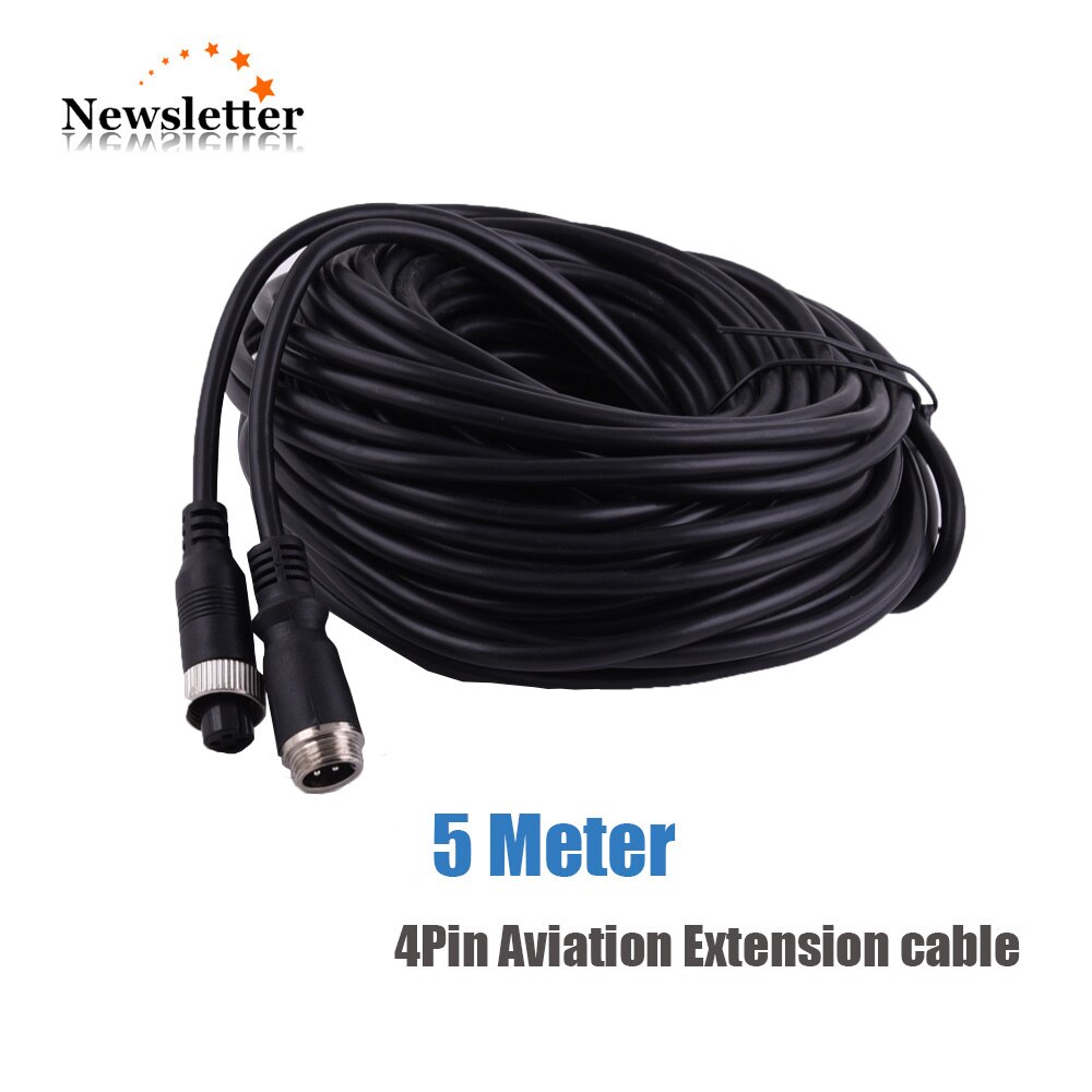 4 Pin Female Aviation Connector Extension Wire 5m Connection Cable