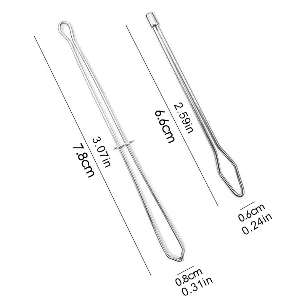 Guía de roscado de cuerda, dispositivo de guía de roscado, herramienta, banda elástica, Clip, aguja, Utilidad de costura, 2 unids/set por juego