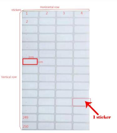 500/1000/2000/5000 Pcs Stickers Diamant Classificatie Opslag Onderscheiden Diamant Schilderij Label Stickers Borduurwerk Gereedschap