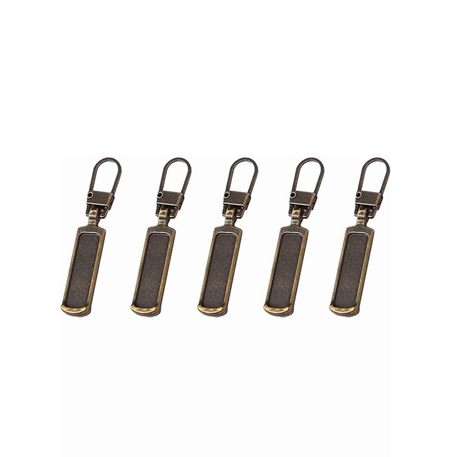 5 Pcs Metal Zipper Zipper Repair Kits Zipper Pull for Backpack Coat Tab DIY Sewing Accessories Pendants Sewing Supplies: antique silver