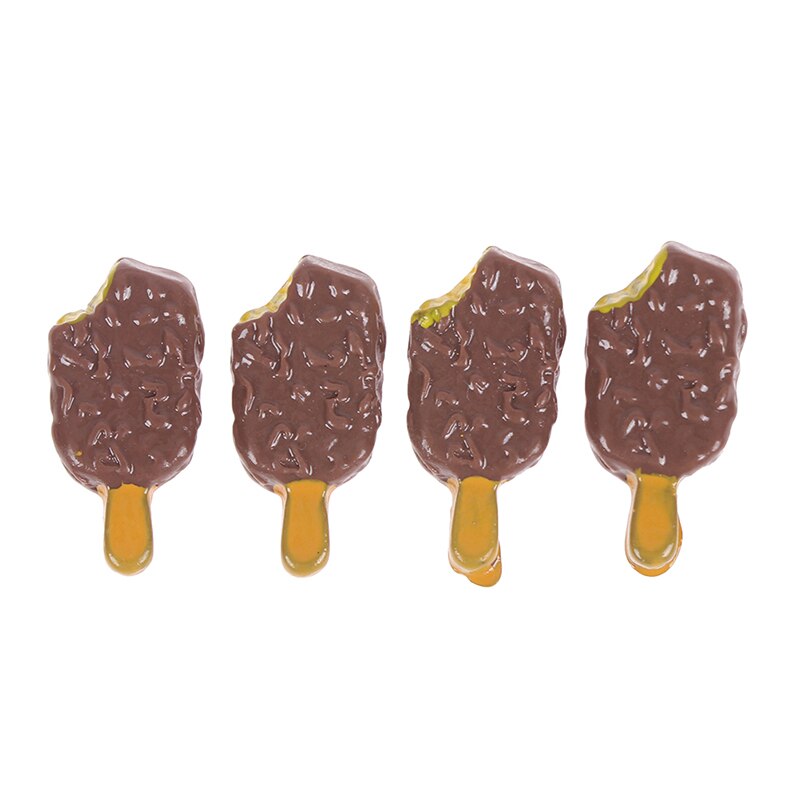 1-5pcs Mini Dollhouse Miniature Pretend Toy Mini Soft Ice Cream Cups Spoon Bar Ice-lolly Simulation Food For Dolls Accessories: 15