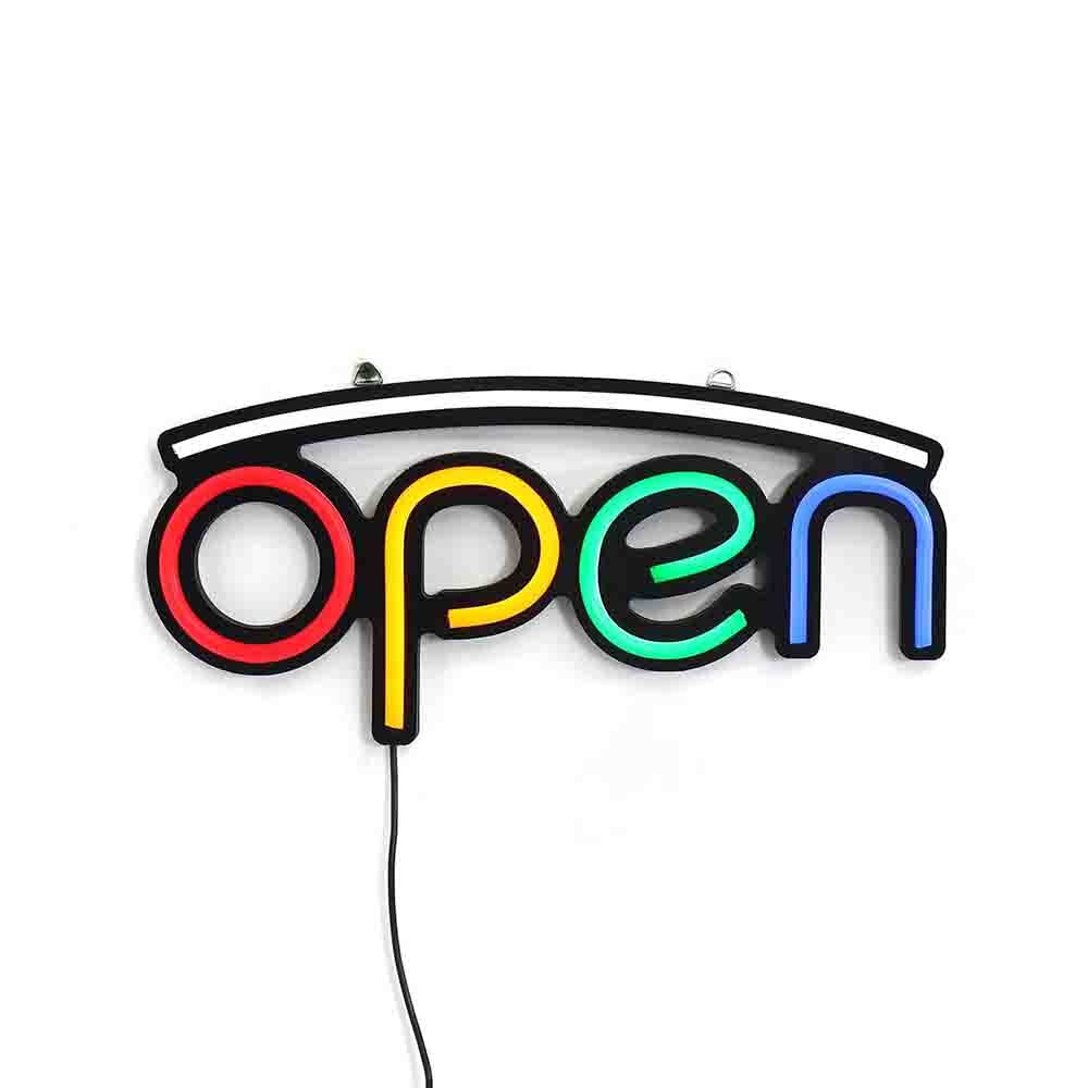 Led ouvert néon enseigne lumière magasin fenêtre affichage Ultra lumineux suspendus chaîne Restaurant porte barre signe visuel lampe lampe décorative