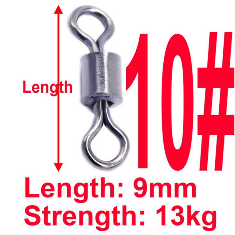 Lot De 100 émerillons à Bille (roulement à Bille) Taille 1 Avec Anneau Solide - Marque DBLUE - Neuf