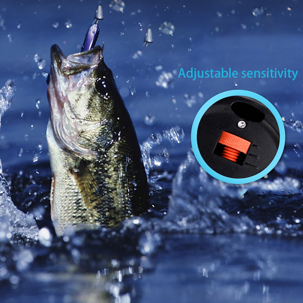 1pc elektronische beetmelders met led-lampjes voor vissen, visbeetmelders met geluidswaarschuwing en led-lampjes, clip op hengel voor kamperen in de buitenlucht