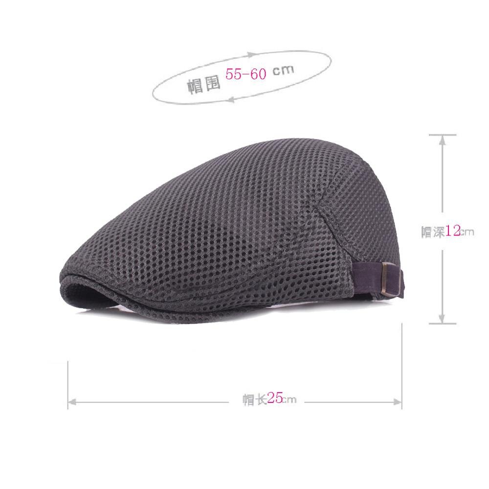 Summer Mesh Beret Hats for Men Women Casual Unisex Denim Beret Caps OutDoors Flat Cap
