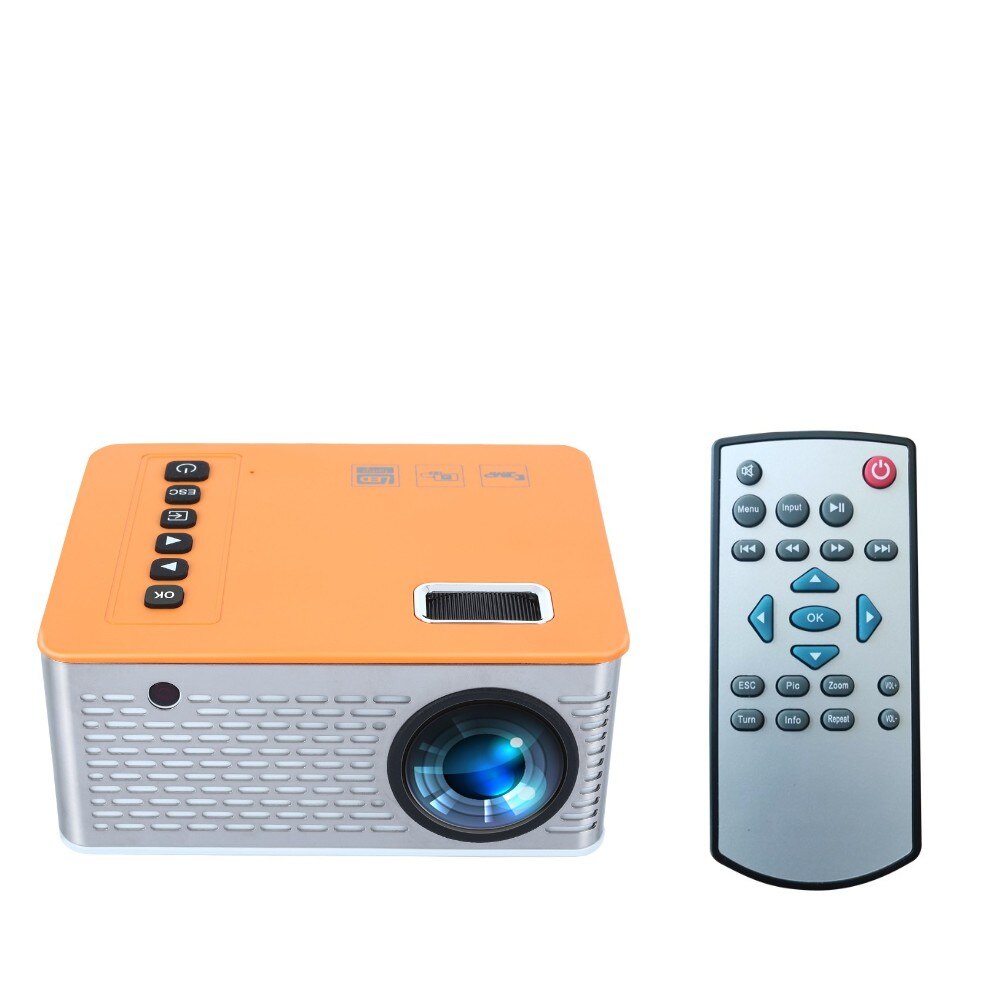 UNIC UC28D LED micro projector 480x272 pixels support 1080P HDMI-compatible USB audio portable home media video player: with control board
