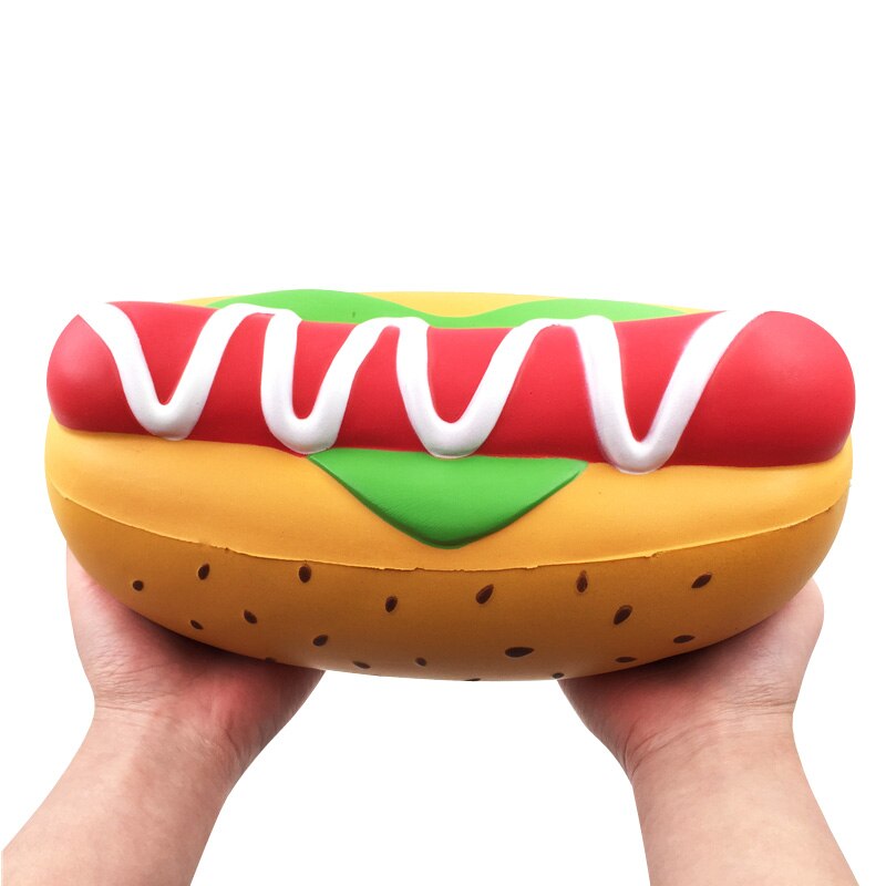 Best Giant Squishy Strawberry Cake Hamburger Hotdog Bowl Food Squishies Home Furnishings Pretend Play Toy