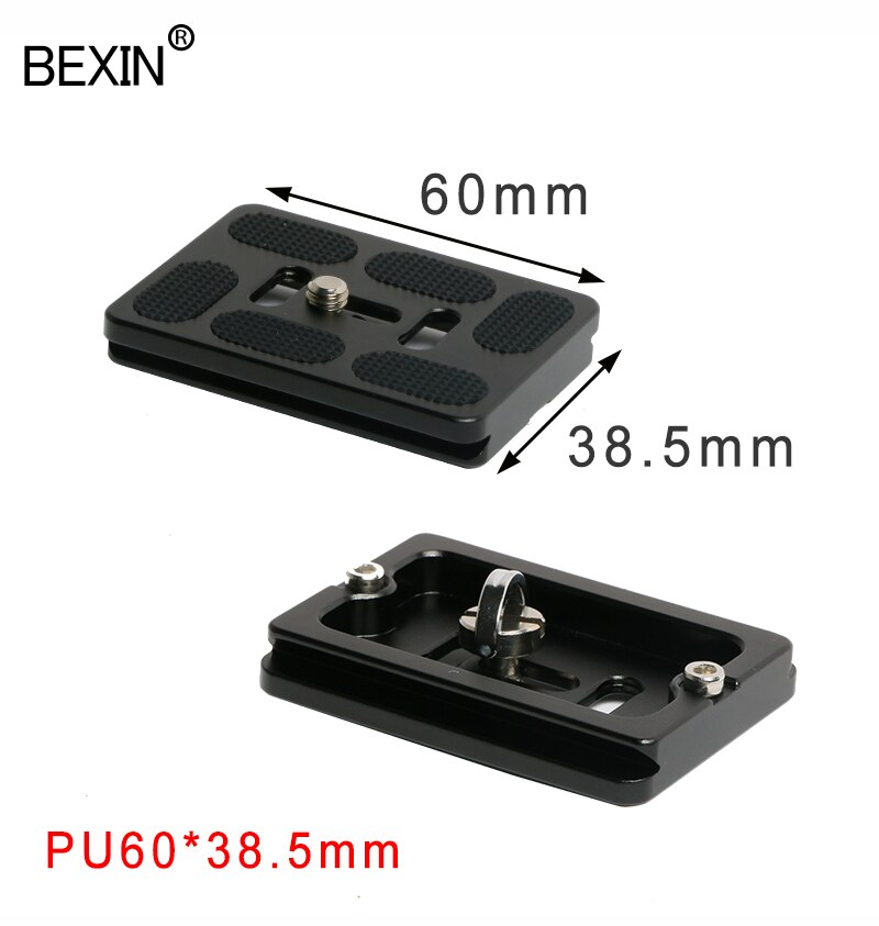 BEXIN long Camera tripod quick release plate quick shot clip bracket camera mount plate for dslr camera tripod with 1/4 screw: pu60x38.5mm