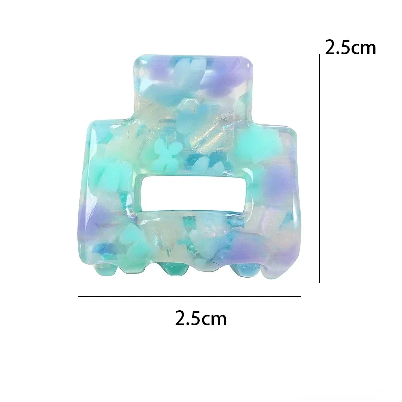 Bgffuy léopard corée acétate creux coloré Mini griffes de cheveux crabe pinces à cheveux pour enfant filles épingles à cheveux accessoires de cheveux Barrettes