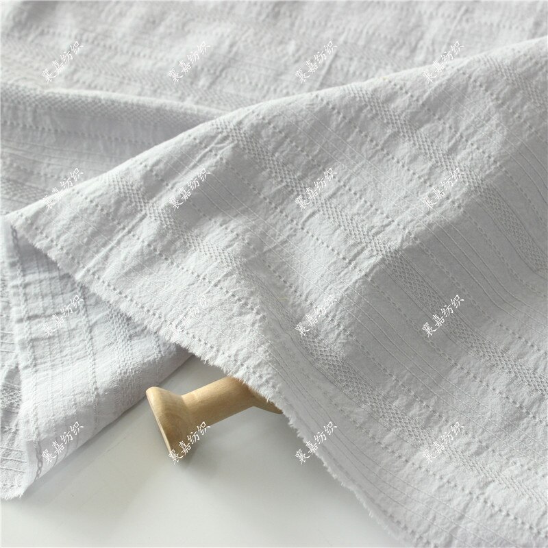 Katoen Stof Puur Katoen Vlakte Gewassen Jacquard Stof Vrouwen Overhemd Rok Stof Kinderkleding Stof: 5