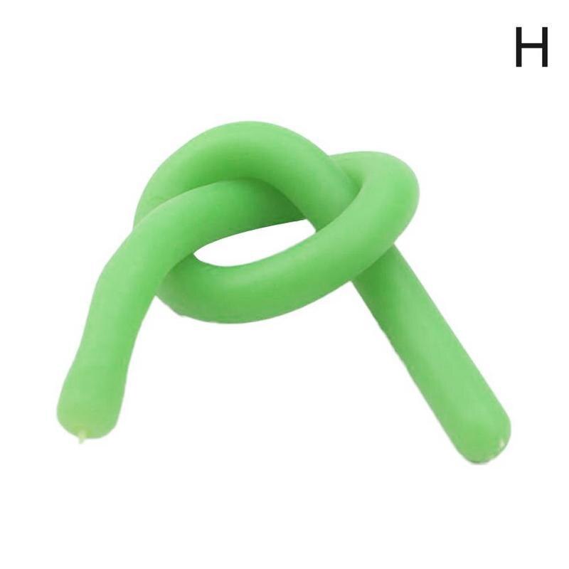 I bambini di Età TPR Corda del Giocattolo di Decompressione Luminoso Noodle Stretch String Anti Stress Stringa Agitarsi Autismo Sfogo Elastico In Giocattoli: Luminous Green