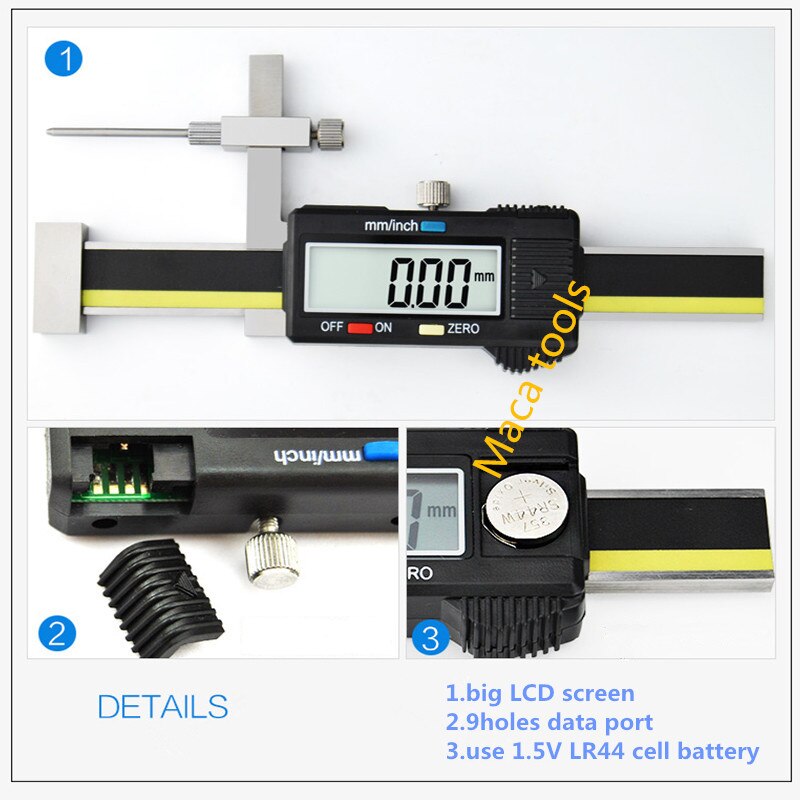 -10mm - +10mm Digital Gap &amp; Step Gauges with flat measuring face Step&amp;Gap Gauge Electronic digital step gap gauge