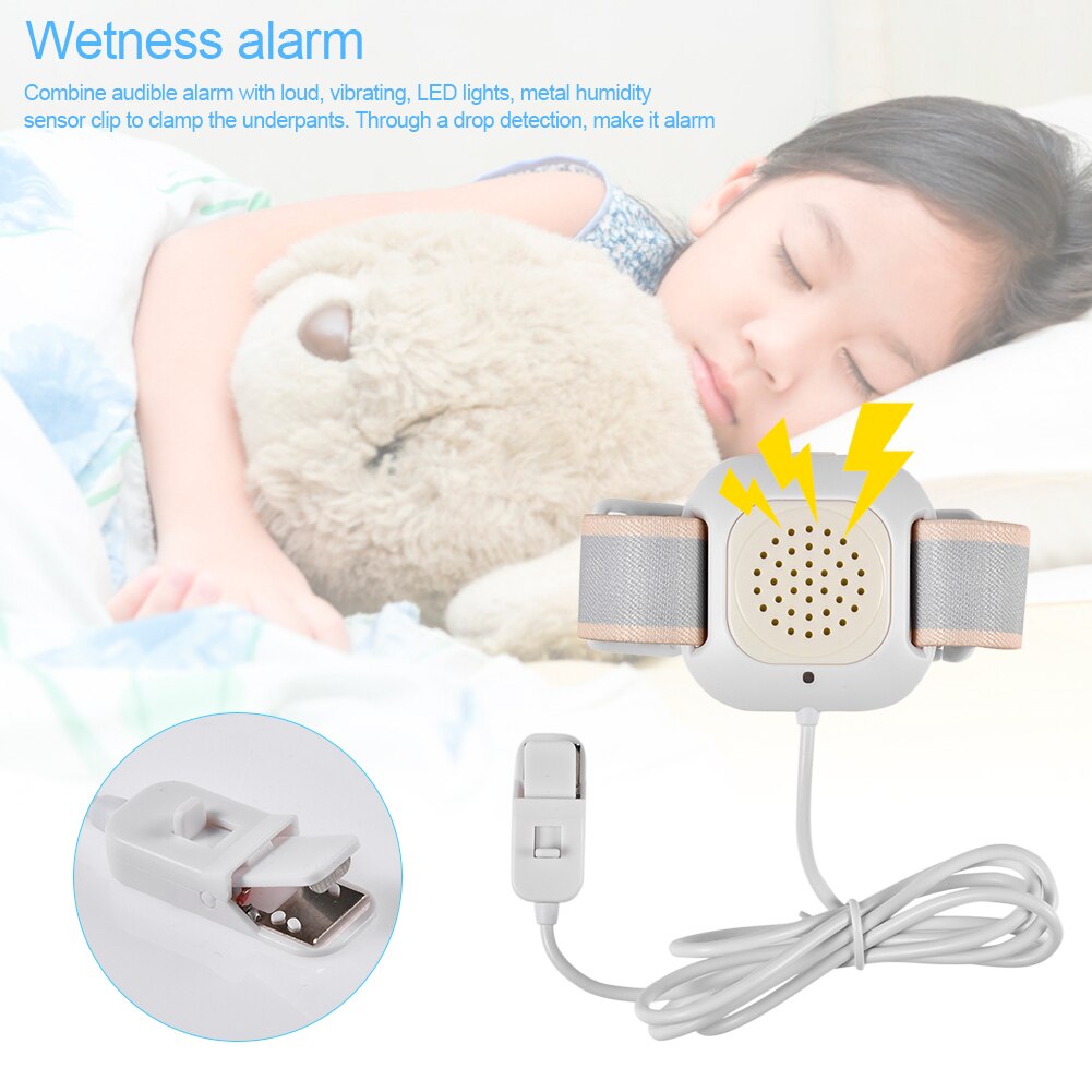 Professionele Arm Slijtage Bedplassen Sensor Alarm Voor Baby Peuter Volwassenen Zindelijkheidstraining Natte Herinnering Slapen Enuresis Gewone