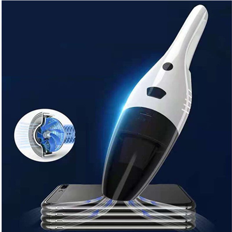 Portable Handheld Car Vacuum Cleaner Wet and Dry High Suction Wireless Mini Rechargeable Vacuum Cleaner for Car Interior Cleaner