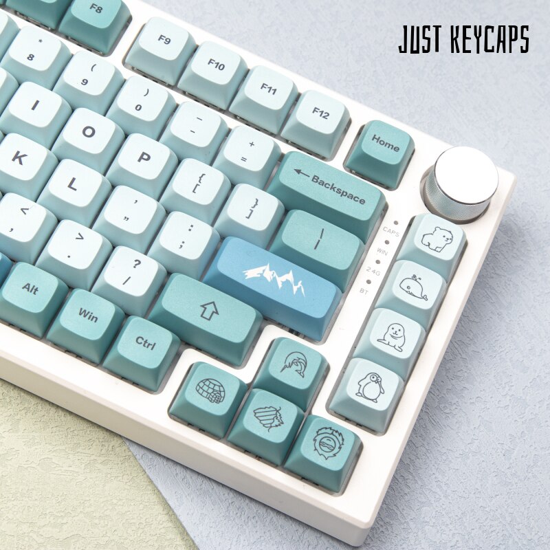 GMK Clone Iceberg 123 Keys PBT Dye Sub Keycaps XDA Profile For Cherry GMMK Pro Mechanical Keyboard 61 64 68 96 98 104 108 GMK
