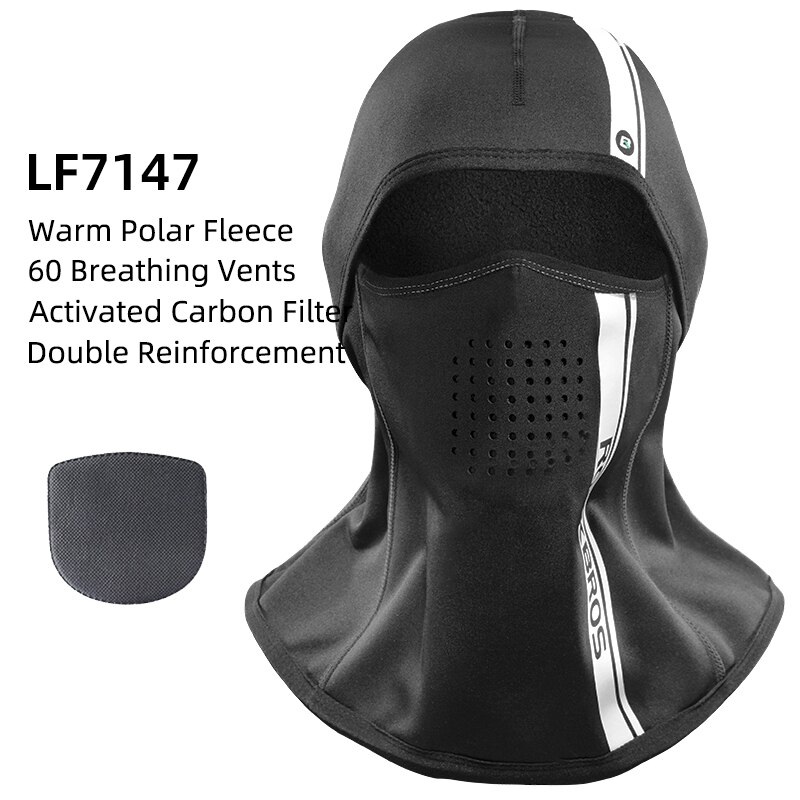 ROCKBROS Winter Warm Halten Winddicht Radfahren Maske Fleece Thermische Radfahren Gesicht Maske Balaclava Ski Maske Angeln Skifahren Hut Headwear: LF7147