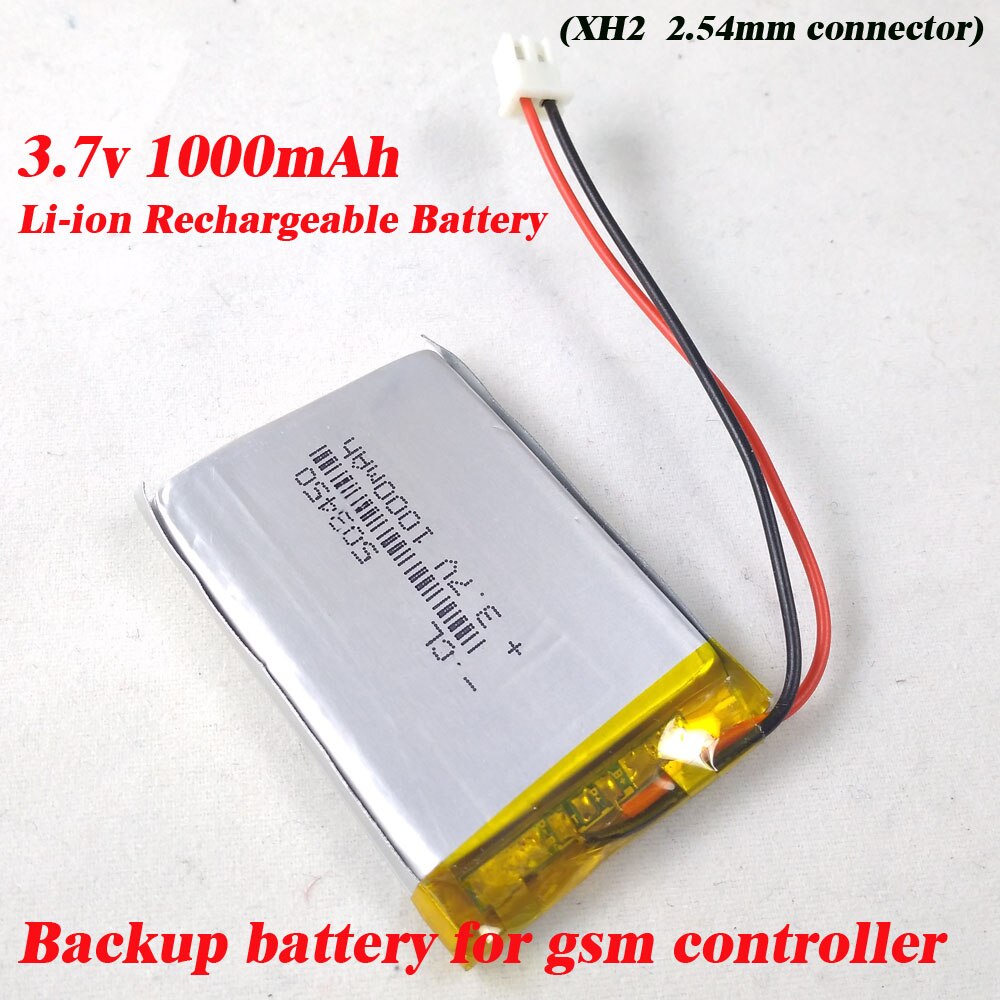 3,7 V 1000 mAh batería li-po baterías, batería recargable para gsm de rtu5015 más intercomunicador de controladores