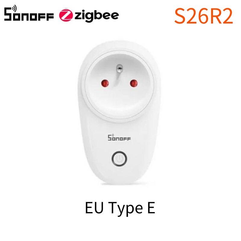 SONOFF ZB Dongle-Plus Zigbee 3,0 USB Universal ZigBee Gateway vía ZHA o Zigbee2MQTT Compatible con ZBMINI SNZB S26R2ZB Alexa: S26R2ZB EU E