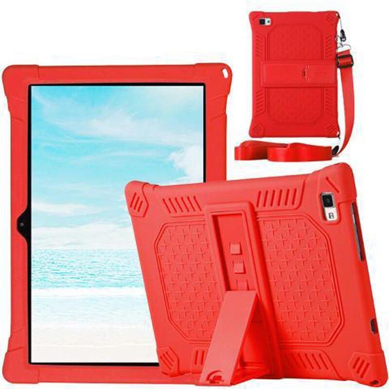 Miękkie silikonowe etui do tabletu Teclast M40 10.1 Cal pokrowiec na Tablet Teclast P20HD: Red / Teclast M40