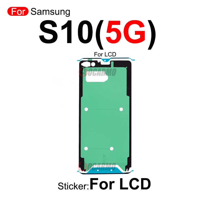 Pełny zestaw naklejek do Samsung Galaxy S10 Lite Plus S10+S10 5G S10E Przedni ekran LCD i tylna bateria Klej samoprzylepny Wymiana: Rose Gold