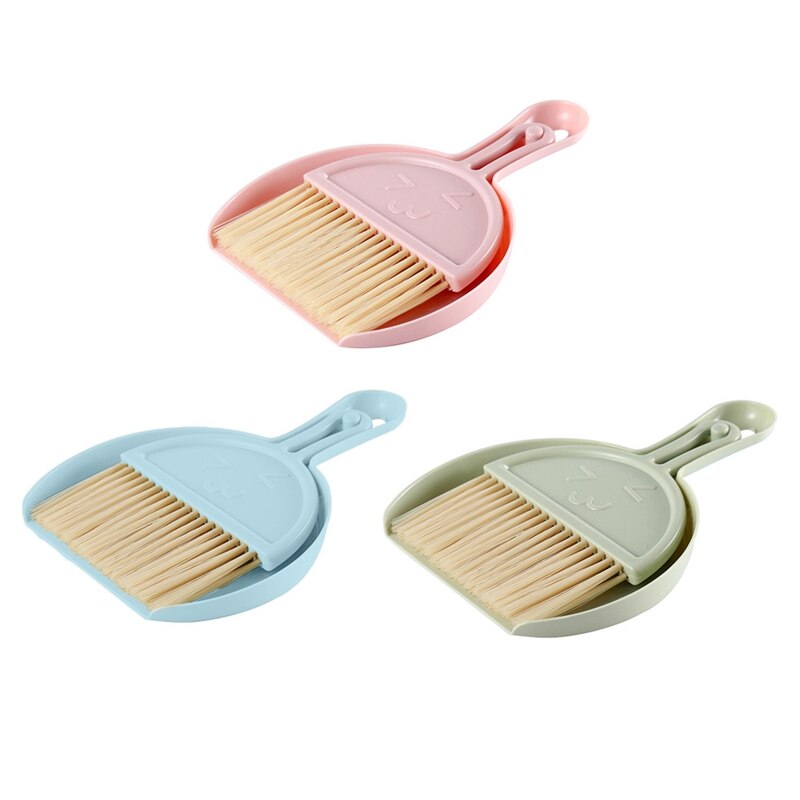 Small Broom Home Desktop Mini Broom Keyboard Cleaning Brush With Dustpan Set Computer Debris Brush