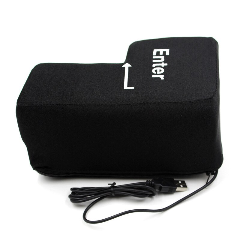 Stor enter knap super stor retur knap computer usb enter nøgle voksen udluftning artefakt lur pude dekompression
