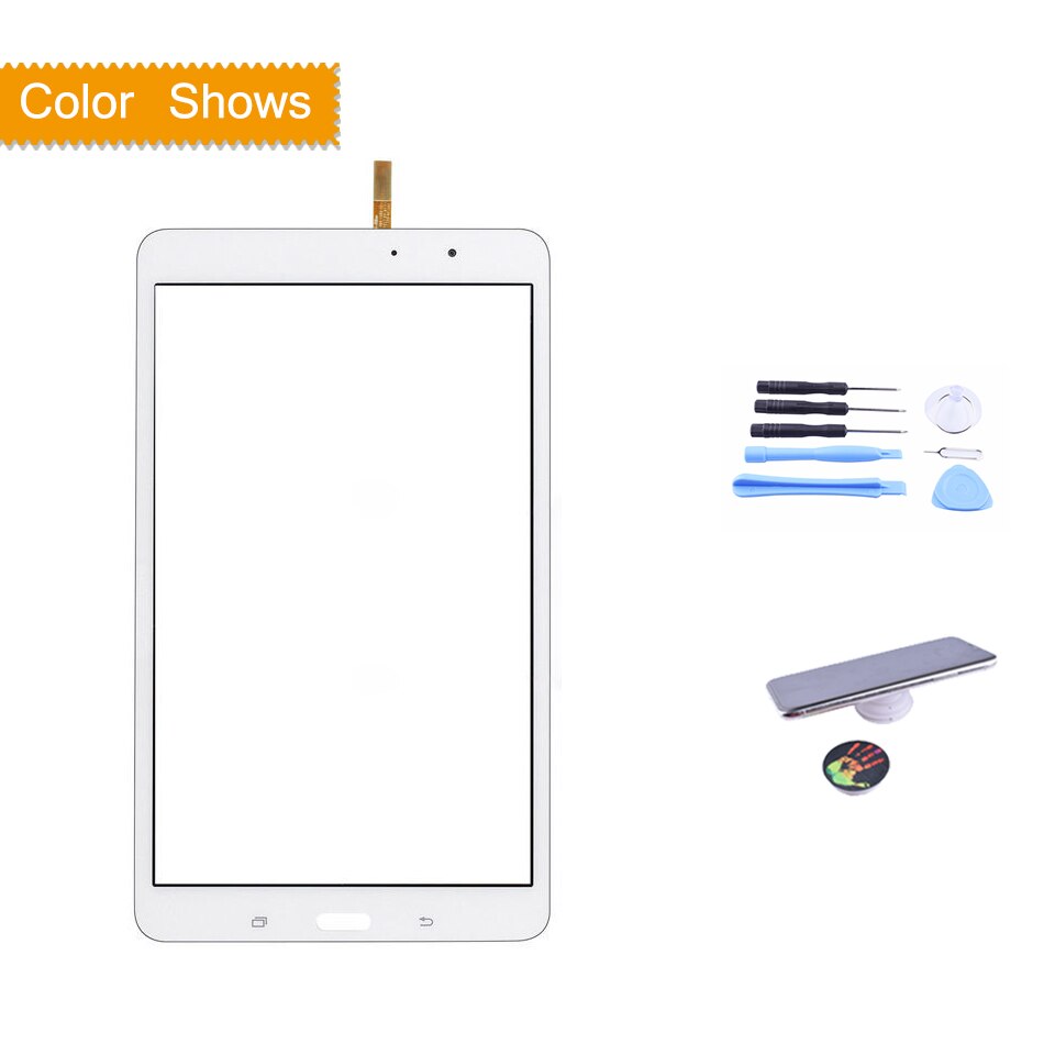 Voor samsung galaxy tab pro 8.4 sm-t321 t321 t325 wifi sm -t320 t320 touchscreen digitizer front glas paneel sensor touchscreen: T320 witte met cadeau