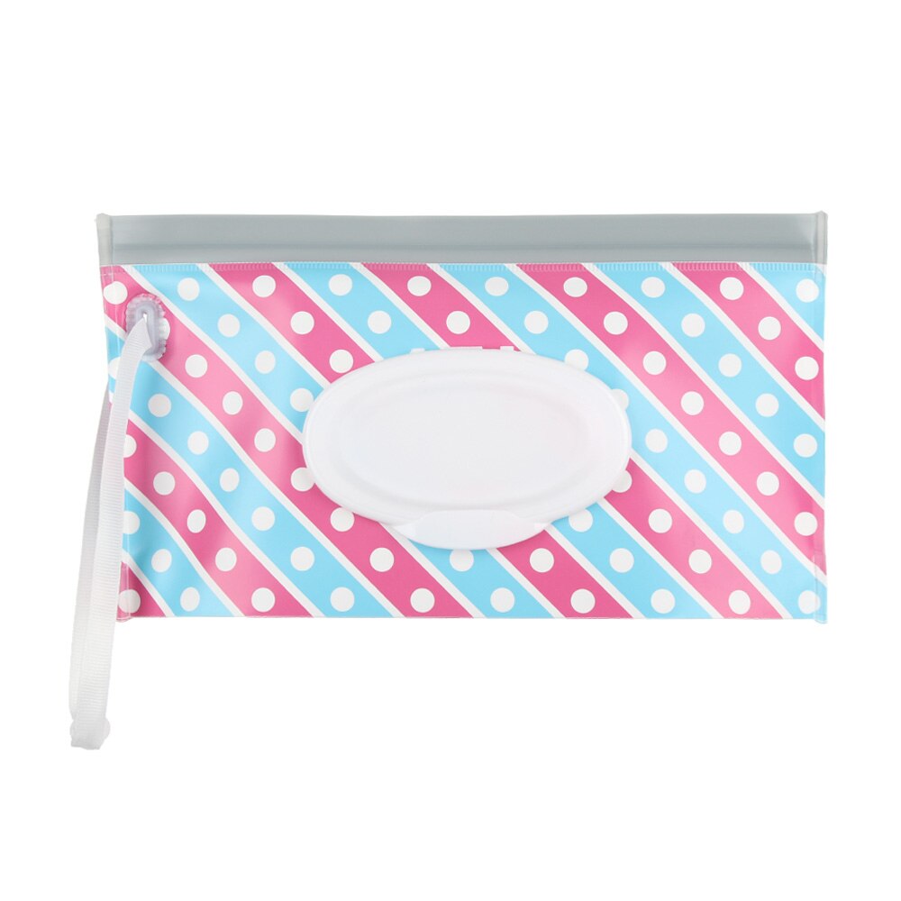 Nouvelles lingettes étui de transport embrayage propre lingettes humides sac cosmétique pochette facile à transporter Snap-Strap boîte à mouchoirs bébé poussette accessoires: 10