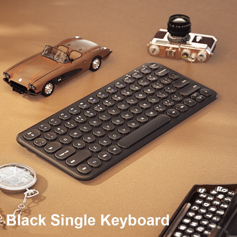 Slient Wireless Keyboard Mouse Combo For Macbook Pro Portable Gaming Keyboard Mouse Set For PC Gamer Computer Laptop Keyboard: black keyboard