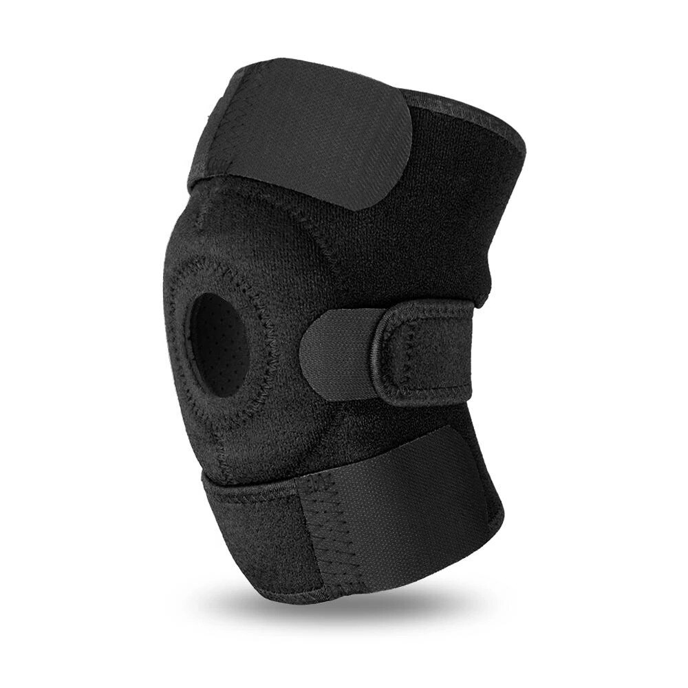 Knæbøjlebøjle støtte justerbar åndbar knæstabilisator knæstrop patella beskytter ortopædisk gigtvagt