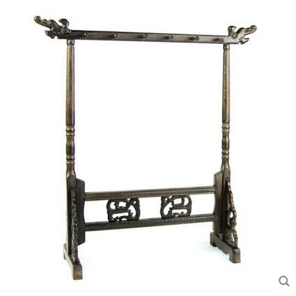 Chinese brush Calligraphy Pen Holders Mahogany wood Chinese dragon head Business Chinese style desk decor