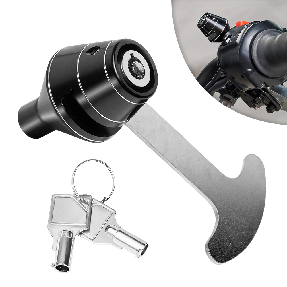 Handlebar Helmet Lock Heavy Duty CNC Aluminum Anti Theft Helmet Security Lock for Indian Motorcycle Accessories
