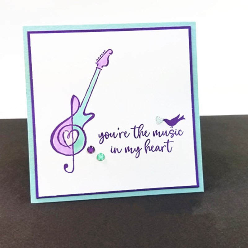 Muziek Van De Hart Transparant Clear Stempel Voor Diy Scrapbooking Kaarten Maken Kids Fun Fotoalbum Decoratie Benodigdheden