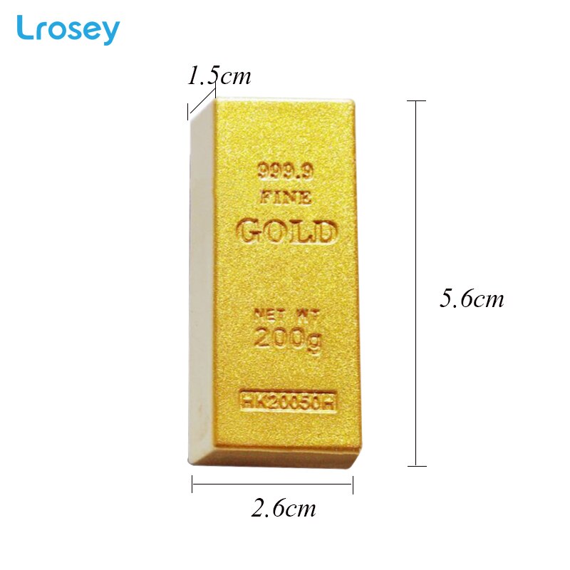 3D koelkastmagneet souvenir home decor Griekenland York Thailand Hars koelkast Magnetische sticker keuken decoratie accessoires: Simulation Gold Bar
