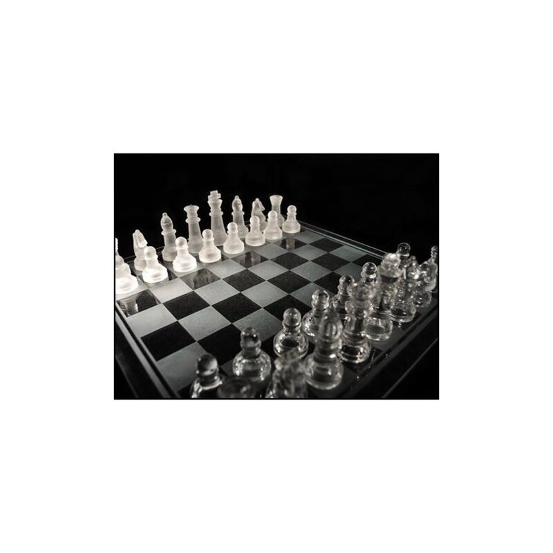 Taille originale de jeu d'échecs en verre de Boutique (24.50X24.5 Cm) de la turquie