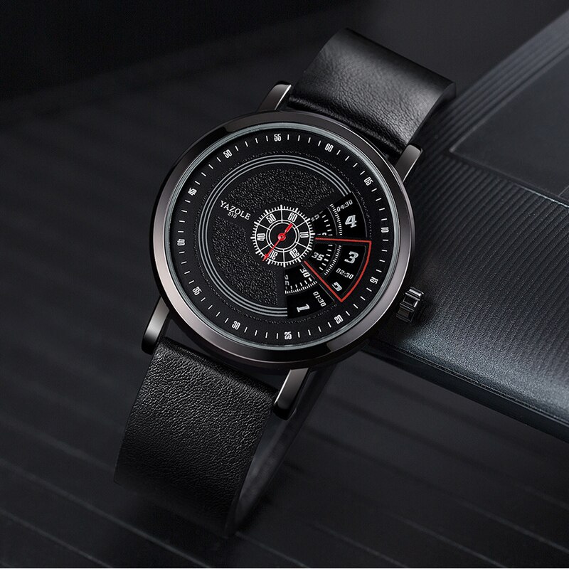YAZOLE Mode Polshorloge Voor Mannen Waterdichte Hollow Quartz Horloge Mannen Casual Sport Horloge Montre Homme Relogio Masculino
