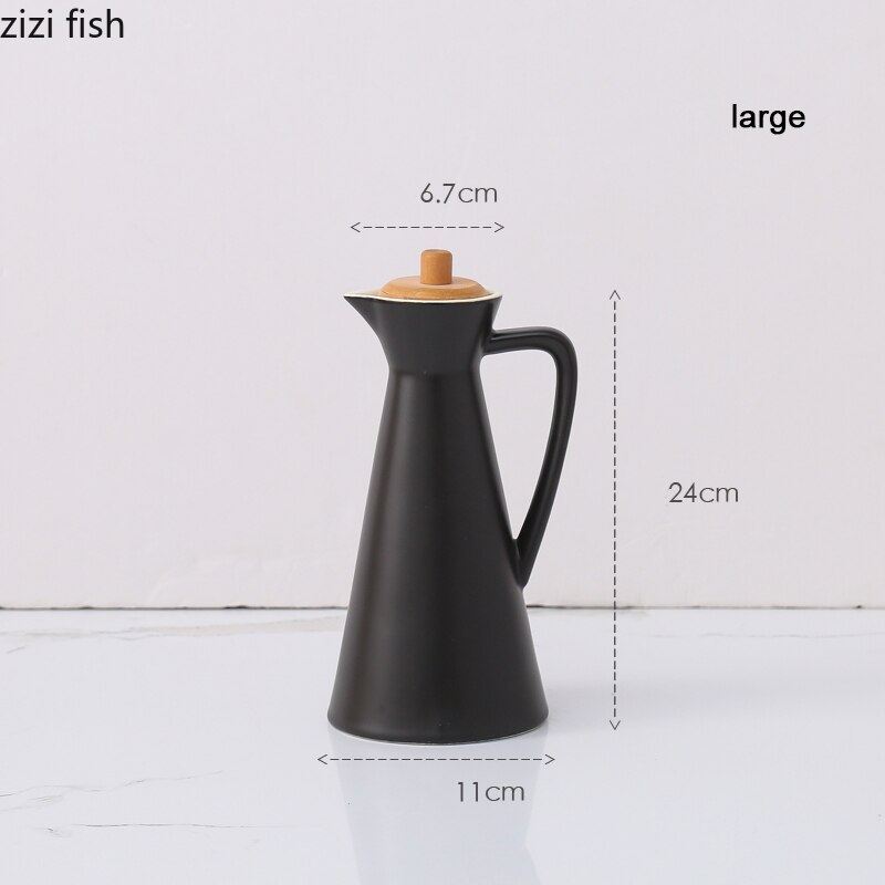 Ceramic Storage Bottle Hip Flask Kitchen Seasoning Bottle with Lid Household Pattern Snack Candy Storage Jar Cereal Dispenser: Storage bottle 8