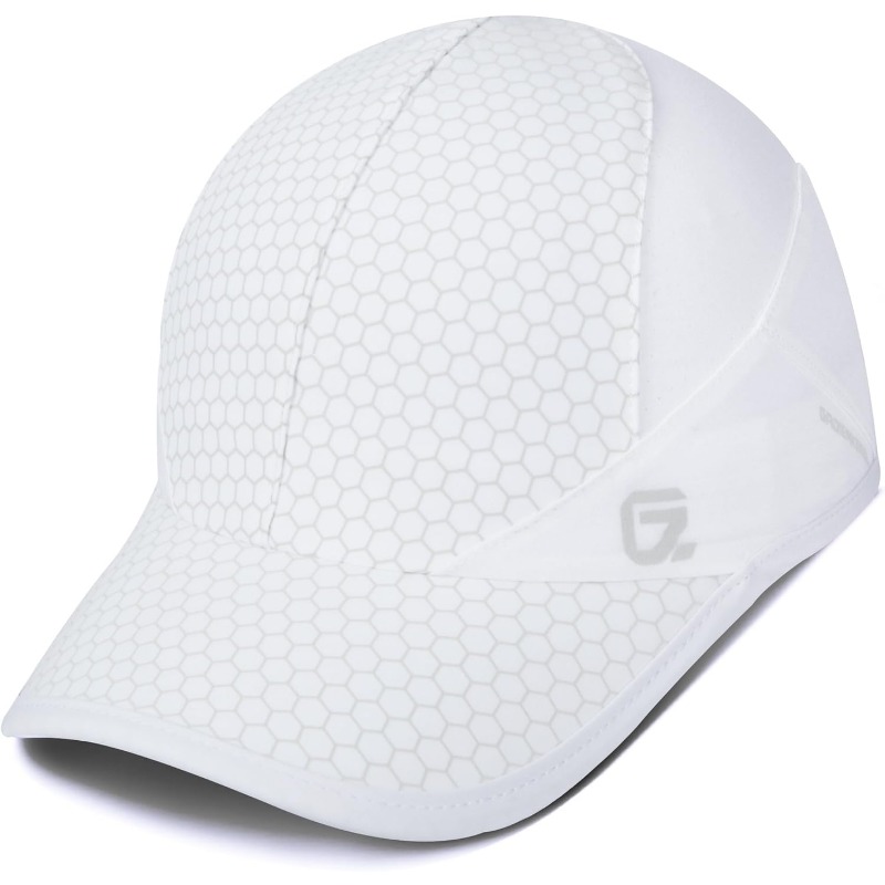 GADIEMKENSD Stretch Running Hat with Soft Brim, Quick Dry, Unstructured, Unisex-Adult: Red