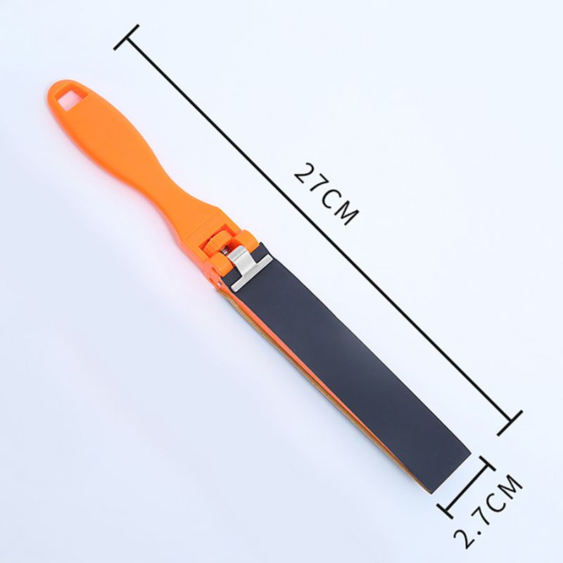 Sanding Stick Flat / Square / Semicircular File Sandpaper Ruler Stick Clip for Sanding Shaped Objects on Wood and Some Metal