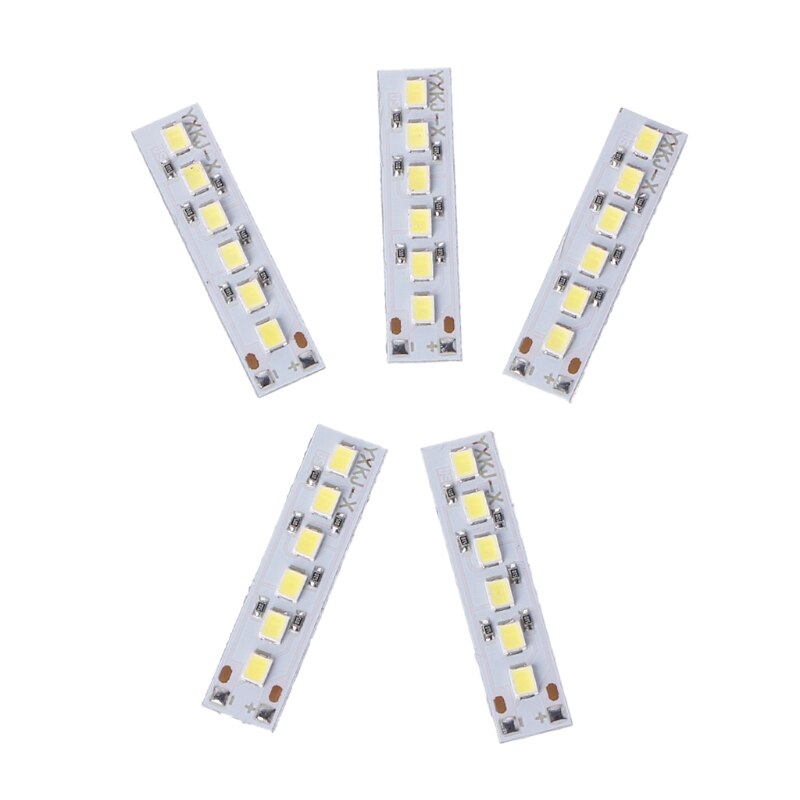 Lumière li-on USB 3.7, 5 pièces, DC 18650 V-5V, variateur